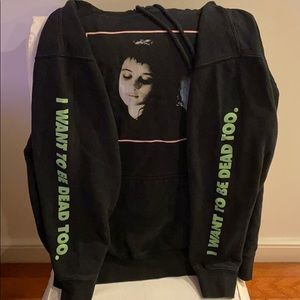 “I want to be dead too” beetle juice hoodie